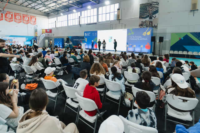 Στιγμιότυπο από το καλωσόρισμα στην εκδήλωση